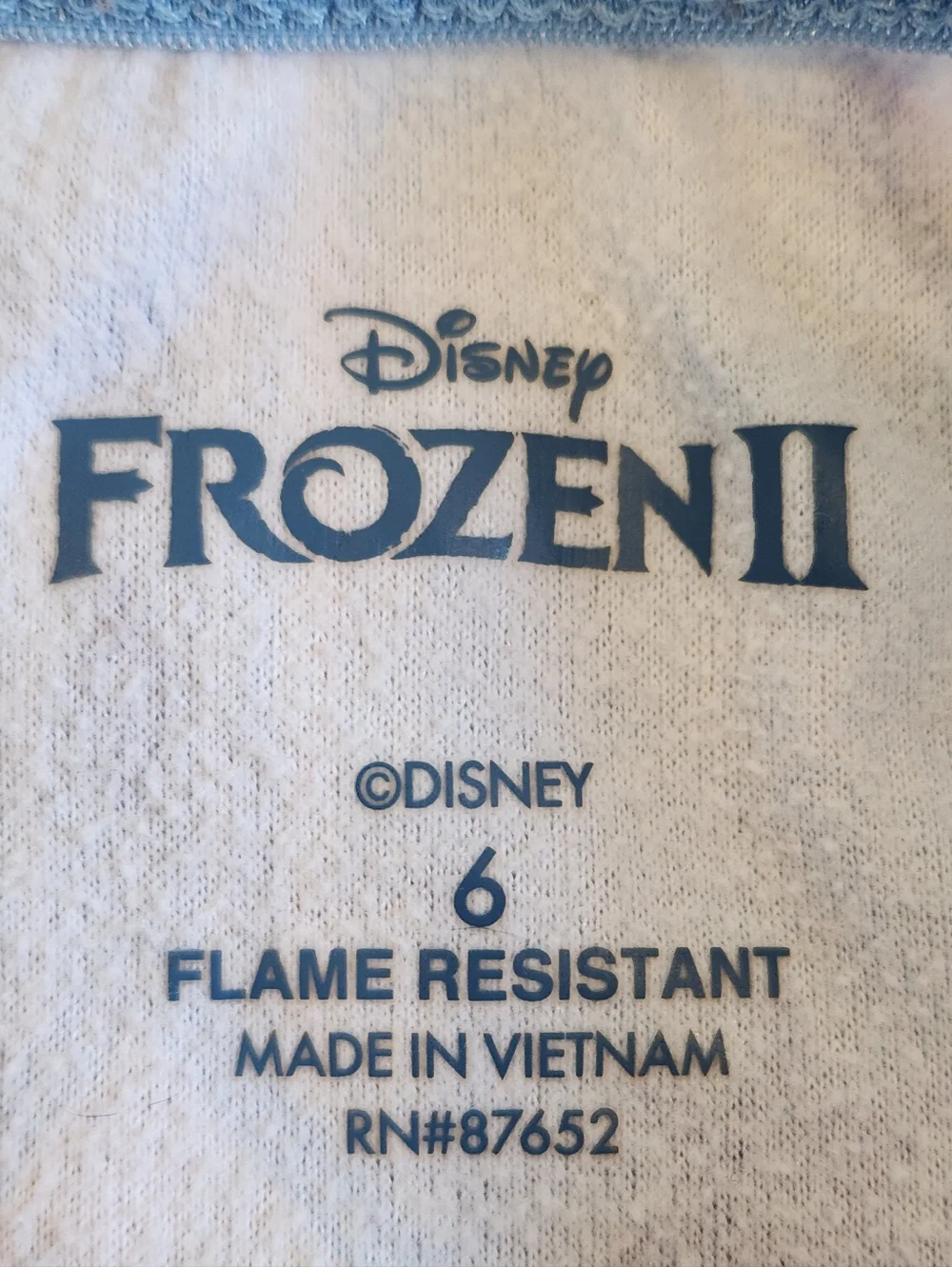 Disney Princess Frozen II Elsa Girl's 6 Flannel Nightgown - Picture 4 of 8